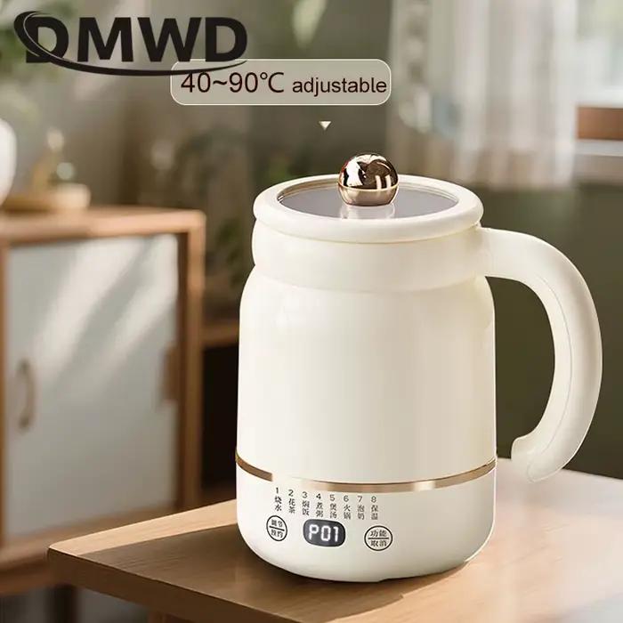 Mini Marmite Electrique Portable Chauffe Rapide Tasse Bouillir Eau Soupe Congee Mijoteuse Thermostatique Theiere Chauffe-Cafe Occasions Speciales