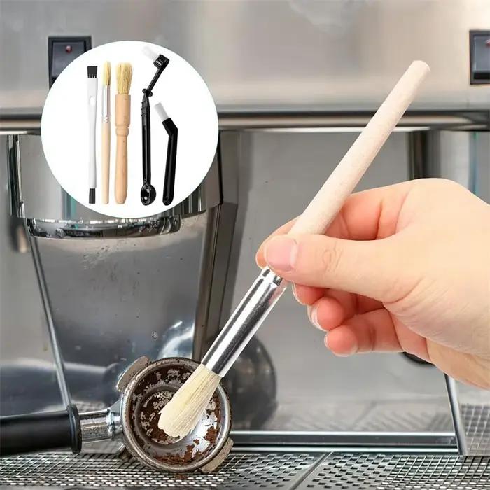 Ensemble de 5 brosses à expresso kit de nettoyage pour moulin à café et machine à expresso brosses en plastique pour nettoyage facile et efficace occasions spéciales et quotidienne