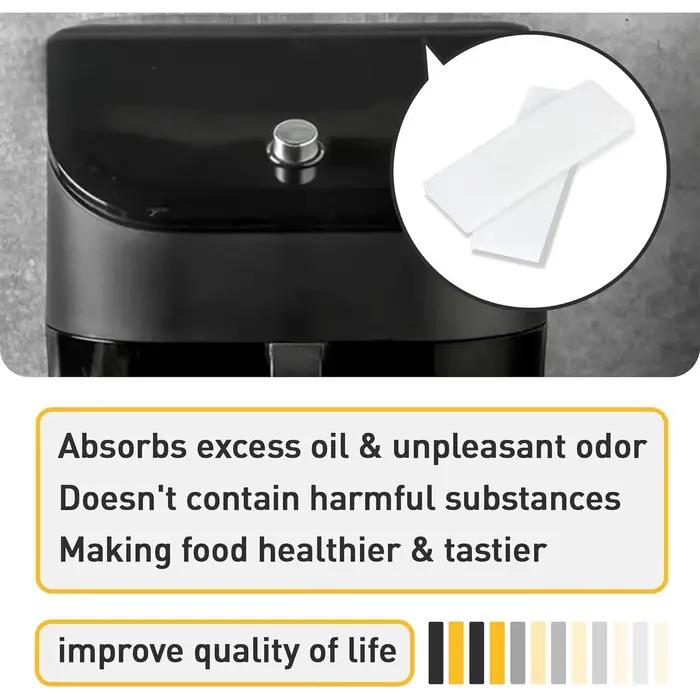 Filtres de friteuse à air Vortex instantané Plus 12 pièces pour éliminer les odeurs de cuisson et améliorer l'expérience culinaire chez soi