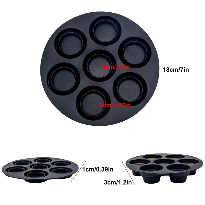 Moule à gâteau rond à sept trous en silicone