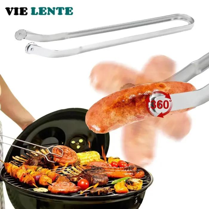 Pince tournante pour saucisses au barbecue