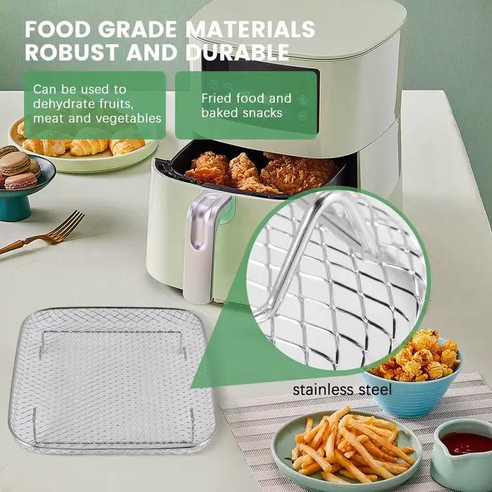 Support de Friteuse à Air Cosori 8 Pouces Empilable Trois Couches Matériau Inoxydable Qualité Alimentaire Pour Cuisson et Déshydratation Occasions Spéciales