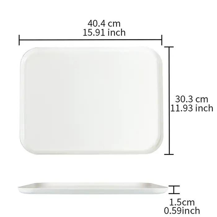 CHEFMADE Plaque de cuisson rectangulaire en acier au carbone de 15 pouces