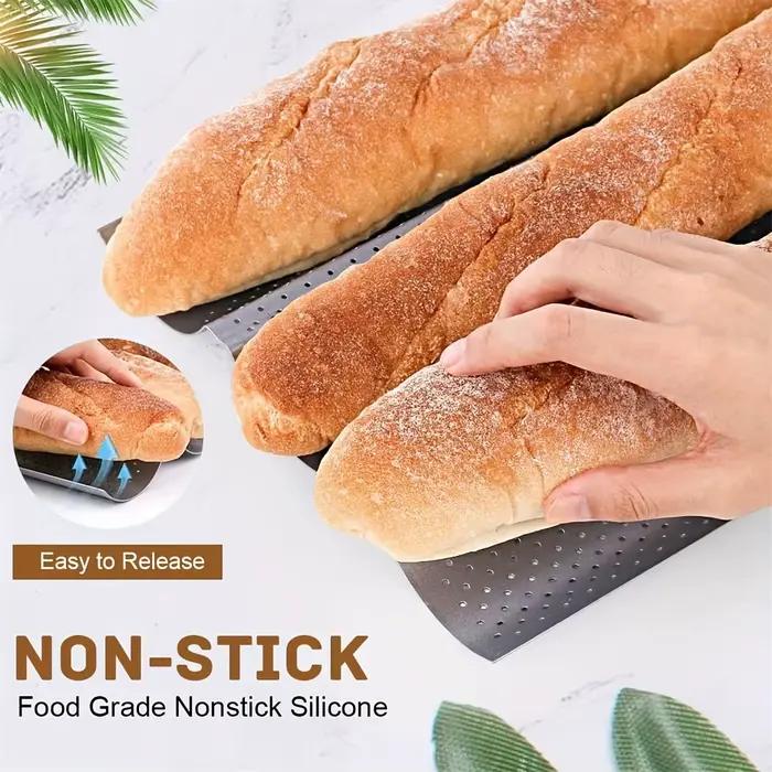 Poêle à Baguette perforée antiadhésive pour pain français
