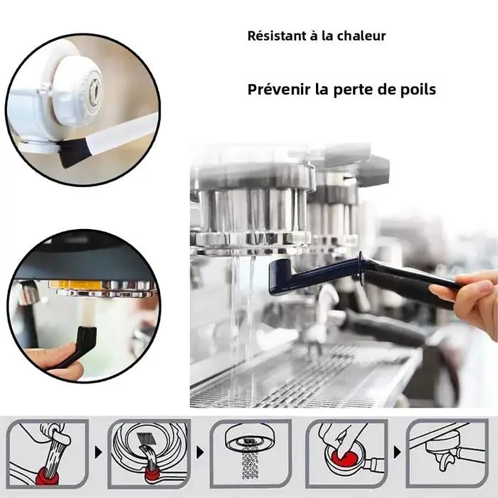 Ensemble de 5 brosses à expresso kit de nettoyage pour moulin à café et machine à expresso brosses en plastique pour nettoyage facile et efficace occasions spéciales et quotidienne