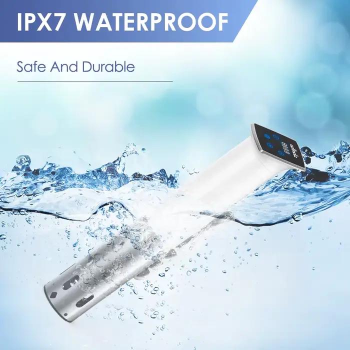 Wancle 1100W étanche sous Vide cuiseur Circulateur d'immersion cuisson précise avec LED affichage numérique mijoteuse