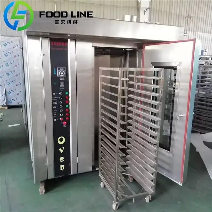 Four rotatif industriel électrique diesel à gaz pour boulangerie vente cuisson du pain