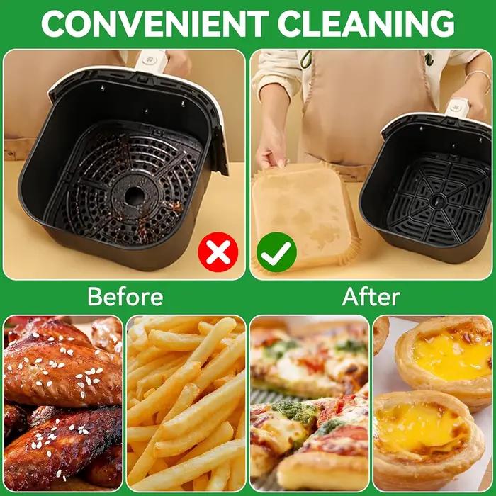 Papier de cuisson pour friteuse à Air 25/50/100/150 pièces pour paniers 4