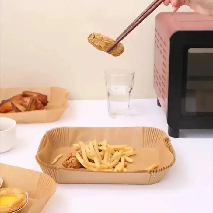 Papier rectangulaire jetable pour friteuse à Air