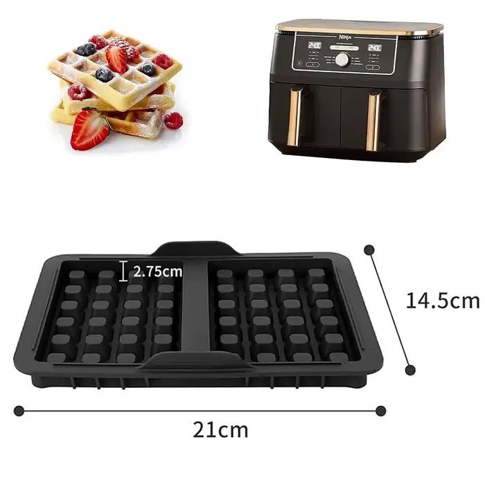 Moule à gaufres en Silicone pour Ninja AF451EU AF400EU AF300EU SL400EU AF500DE et autres friteuses à Air gaufrier