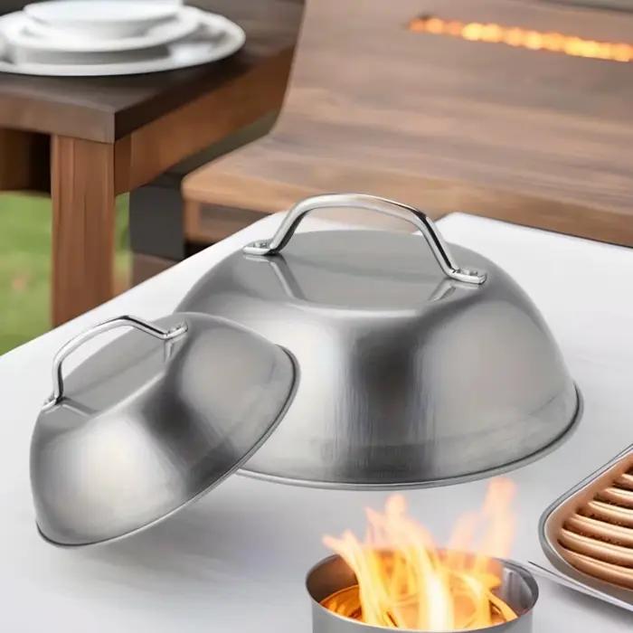 Couvercle de raclette de four en acier inoxydable