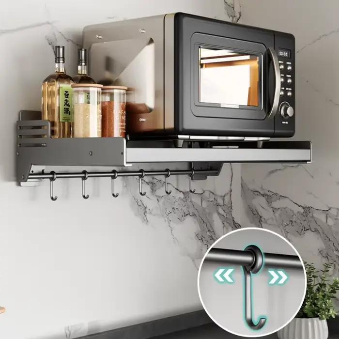 Support de rangement mural pour micro-ondes