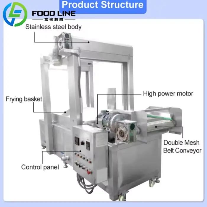Friteuse Industrielle Électrique Automatique Continue pour Frites Longues
