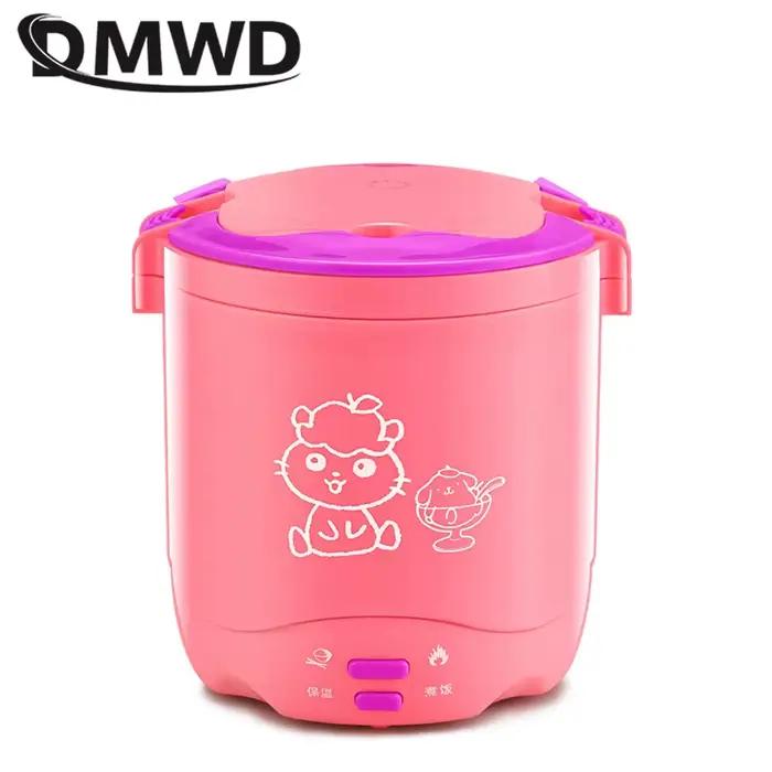 Cuiseur à riz électrique 1,2 L, 2 couches, chauffe-plats, isolation automatique, pot de cuisson pour nouilles et ramen, boîte à lunch portable, bureau, dortoir