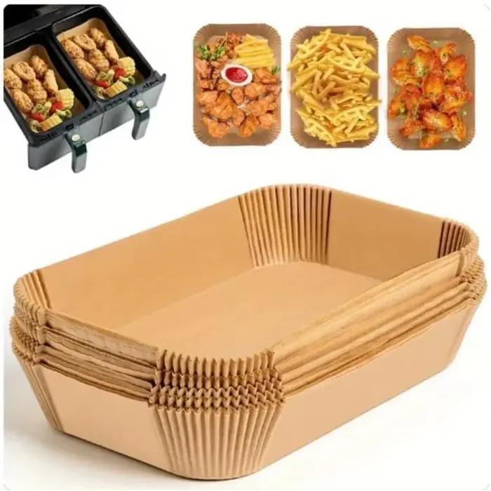 Papier rectangulaire jetable pour friteuse à Air