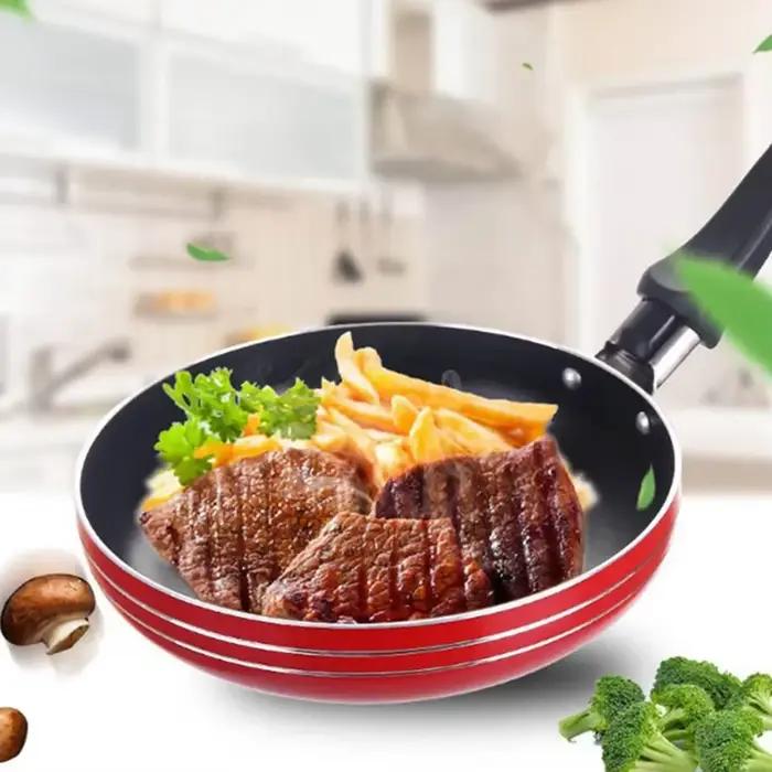 Mini poêle à frire antiadhésive en acier