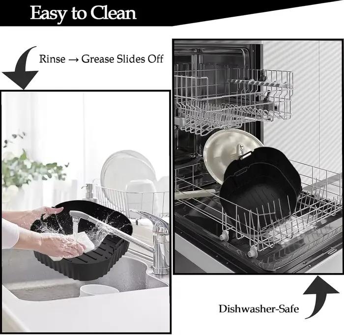 Plateau de friteuse à Air réutilisable en Silicone