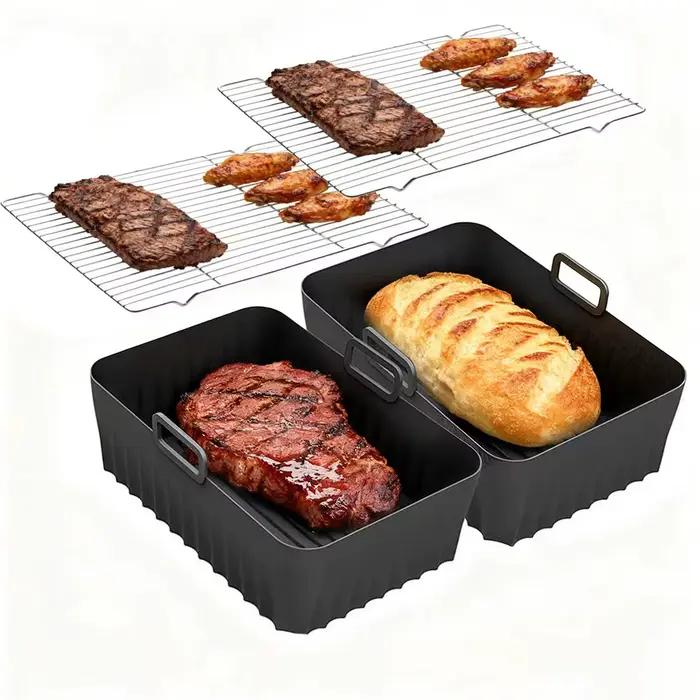 Moule de friteuse à Air en Silicone avec accessoires de gril pour panier Ninja 2 AF400EU/AF300EU/AF451EU/Double pile/SL400EU 9.5L
