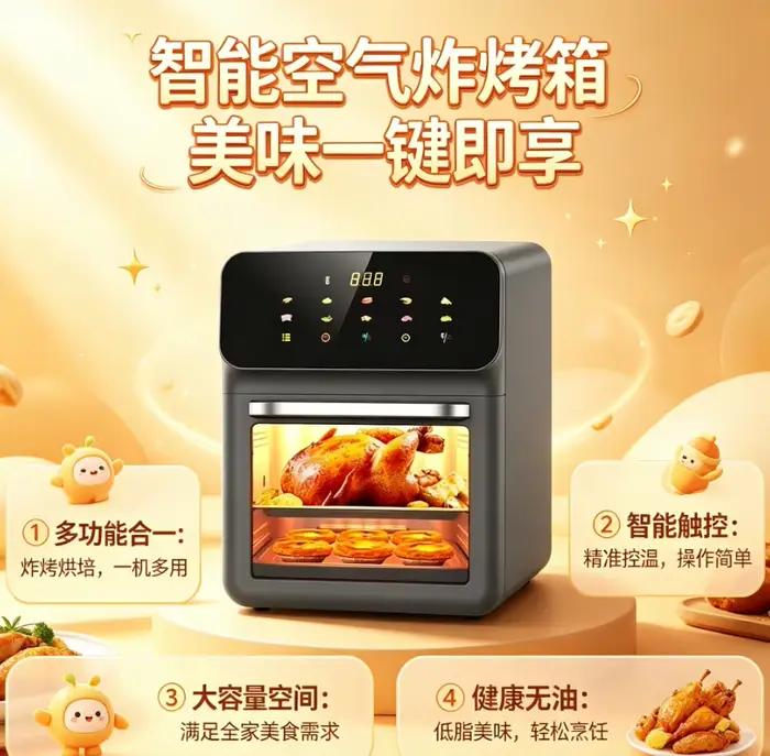 Friteuse à air chaud Amoi 220V 15L grande capacité sans huile
