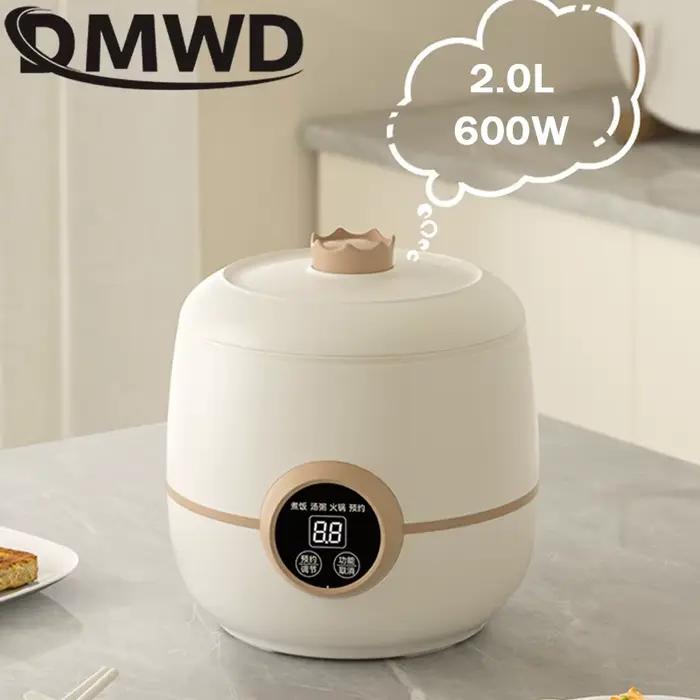 Cuiseur à riz multifonctionnel céramique glaçure antiadhésive Pot électrique 2L Micro pression cuisson soupe bouillie marmite alimentaire vapeur