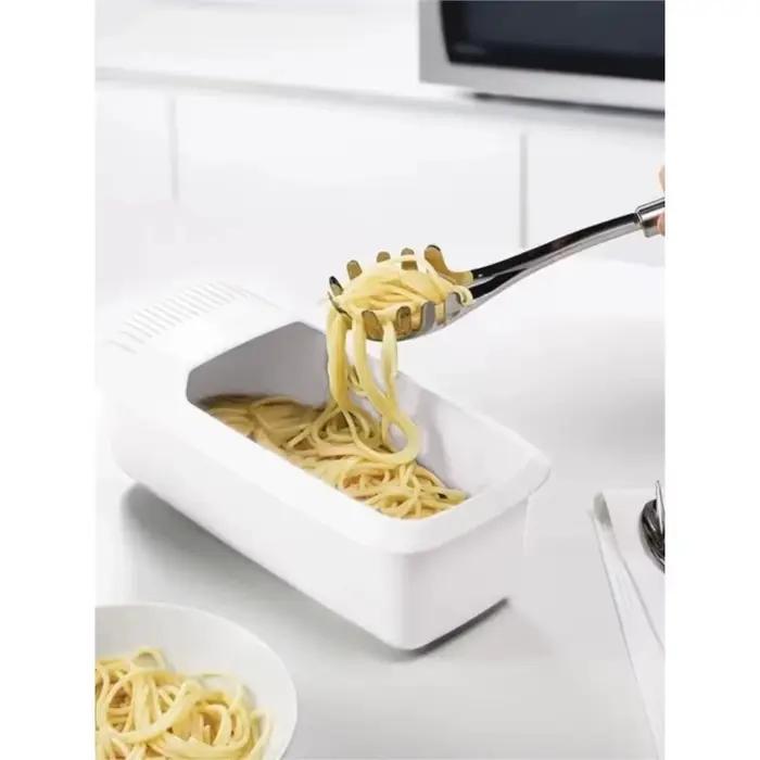 Microwave Noodles Pasta Cooker With Strainer Eco-Friendly Plastic Spaghetti Vegetable Steamer Dishwasher Kitchen Accessories New