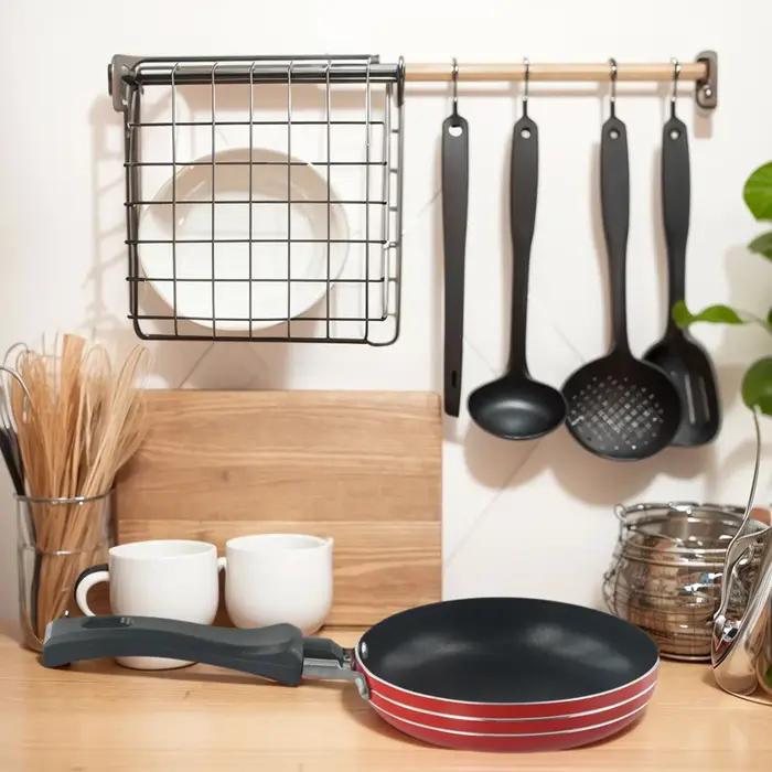 Mini poêle à frire antiadhésive en acier