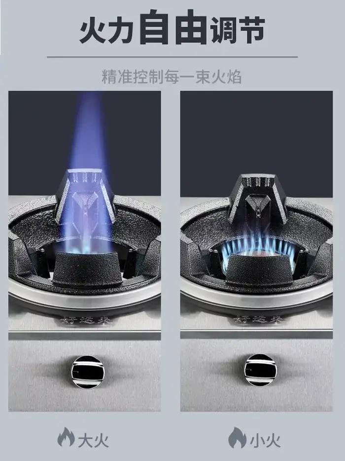 Cuisinière à gaz en acier inoxydable à brûleur simple ou double haute pression GPL pour la cuisine commerciale et domestique - LYH
