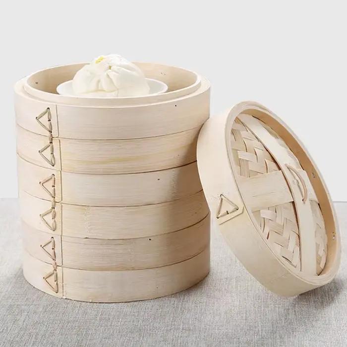 Poignée panier à vapeur fait des petits pains Bao savoureux ensemble d'outils de cuisine cuisson