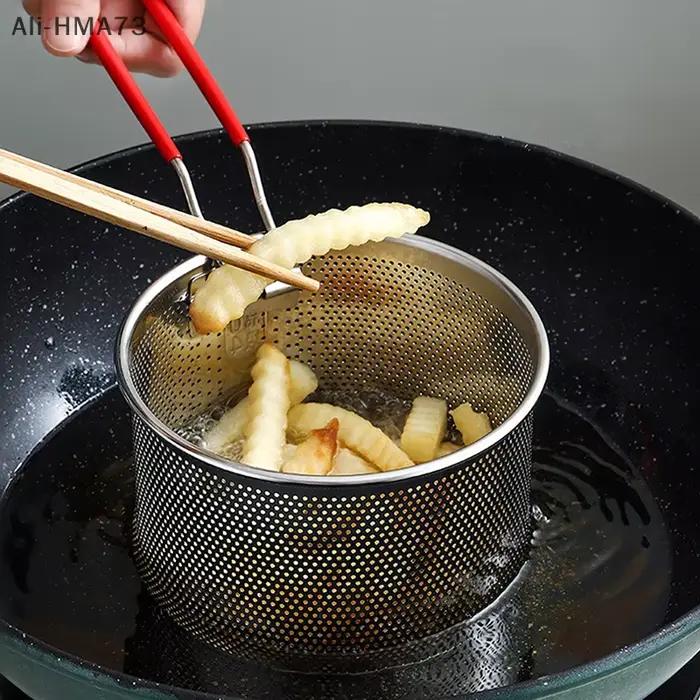 Panier en maille frite en acier inoxydable