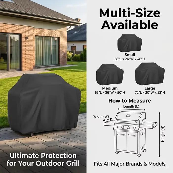 Housse de protection universelle imperméable pour barbecue