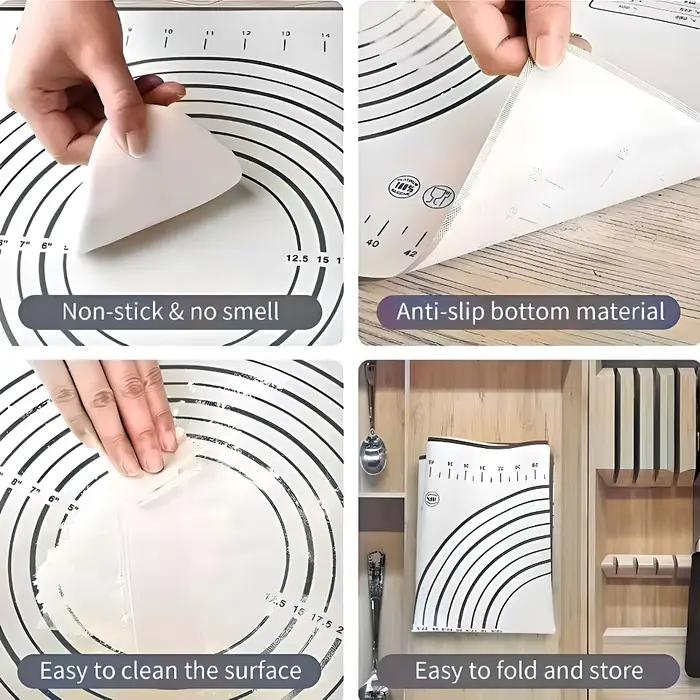 Tapis de cuisson en Silicone noir