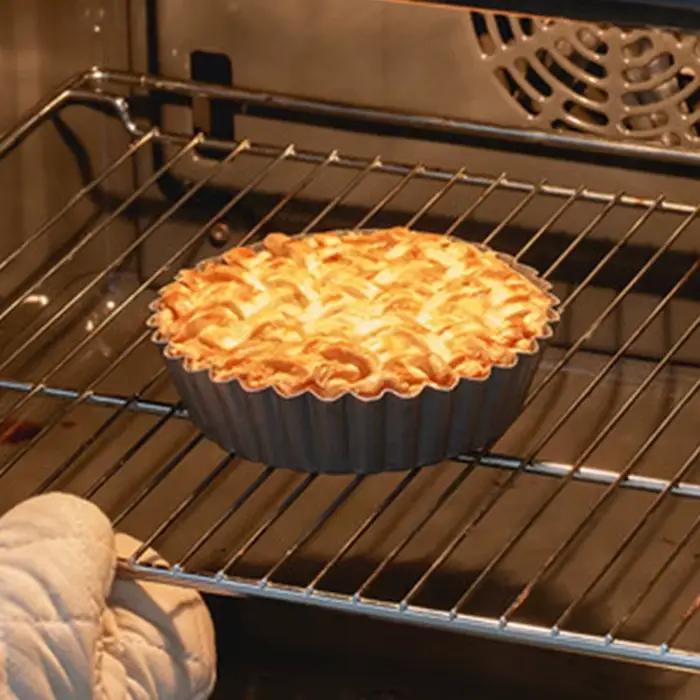 Moules à gâteaux antiadhésifs en acier haute teneur en carbone pour pâtisseries, tartes, pizzas et gâteaux, idéaux pour anniversaires, fêtes familiales et cadeaux de cuisine