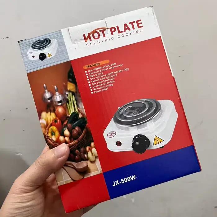 Cuisinière électrique 500W métal laqué avec brûleur à charbon pour café et shisha pour usage domestique et voyage