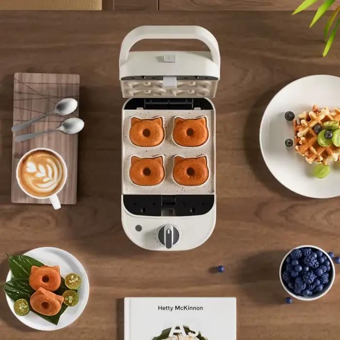Gaufrerie electrique 600w multiboulanger pour petit dejeuner grillage toasting crepes double face chauffage occasionnels speciaux
