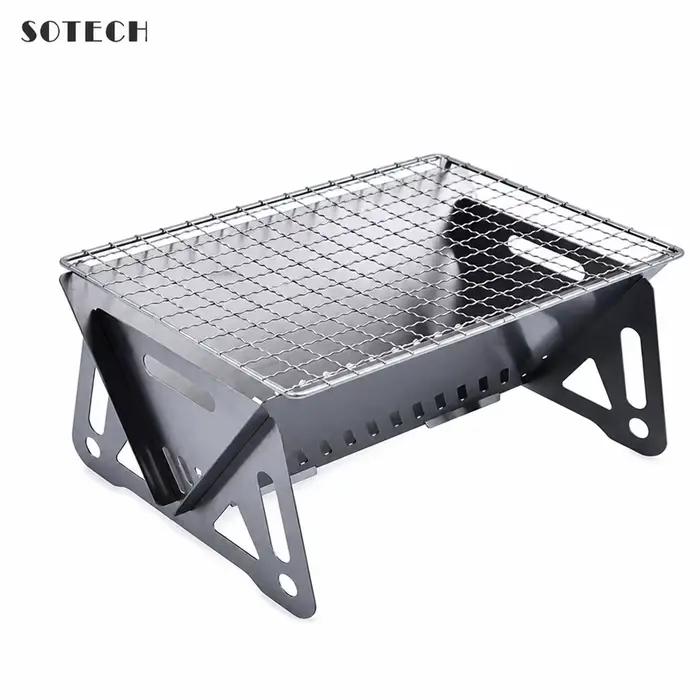 Barbecue pliable pour le camping grills au charbon de bois outils poêle à bois anneaux de camping fourneau de chauffage occasions spéciales