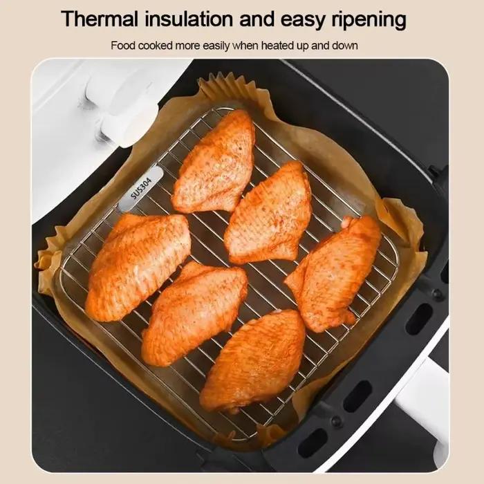 Grille de drainage d'huile pour friteuse à air en acier inoxydable 304