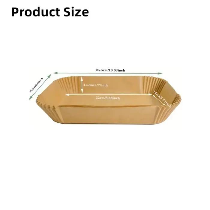 Papier rectangulaire jetable pour friteuse à Air