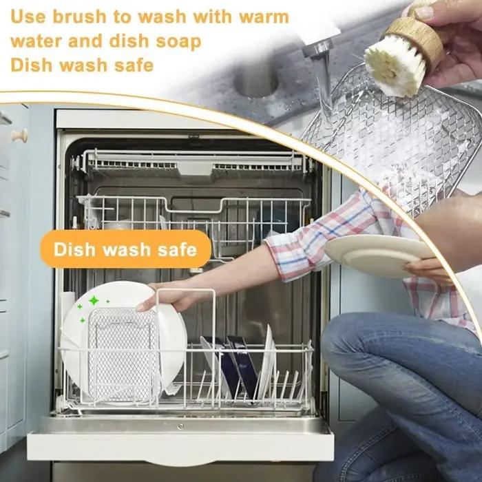 Grilles en acier inoxydable pour friteuse à air double couche empilables pour cuisson saine et croustillante occasions spéciales famille soirée anniversaire