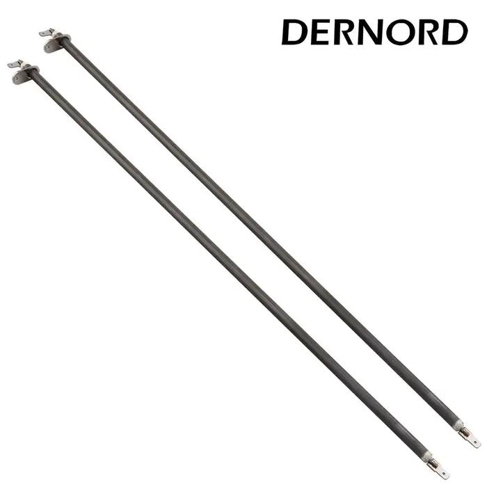 DERNORD 2 pièces de 110 V-115 V 300-500 W élément chauffant four électrique tuyau droit avec tôle par recuit SUS304