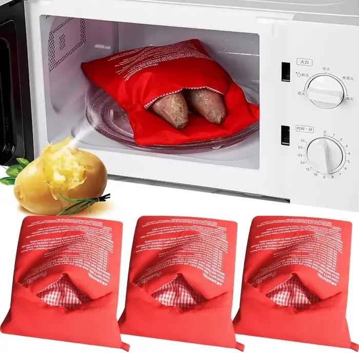 Sacs de cuiseur de pommes de terre pour micro-ondes polyester réutilisables pour soirées cinéma et dîners familiaux occassions spéciales
