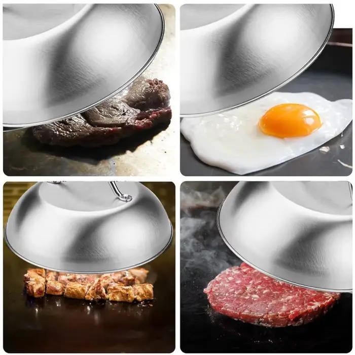 Couvercle de raclette de four en acier inoxydable