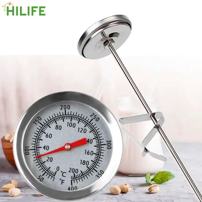 Sonde thermomètre acier inoxydable pour la cuisson de lait, café et boissons chaudes, précision et durabilité pour la maison et les occasions spéciales
