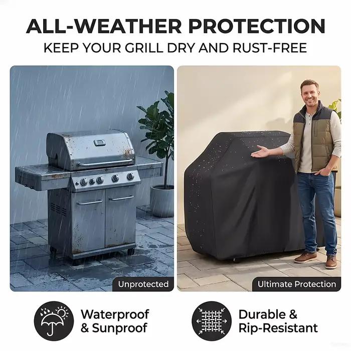 Housse de protection universelle imperméable pour barbecue