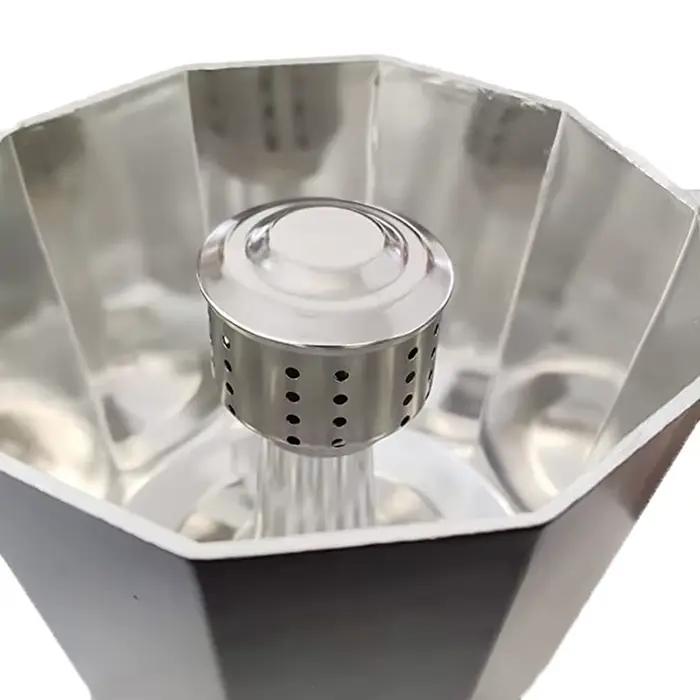 Couvercle de assujetanti-éclaboussures en acier inoxydable, pot à moka universel, cuisinière, expres