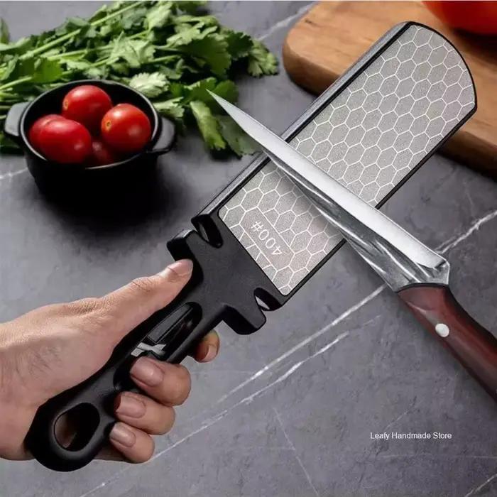 Affûteur de couteaux 5 en 1, barres diamantées 400/1000, couteaux de cuisine multi-outils, acier au