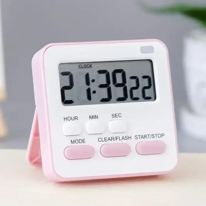 Réveil de cuisine à affichage numérique, minuterie de cuisine, chronomètre de sommeil, compte à rebo