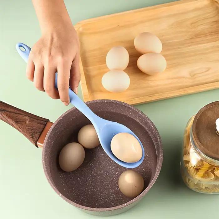 Louche à soupe en Silicone à Long manche, passoire, nouilles Ramen, cuillères à soupe, cuillère à sa