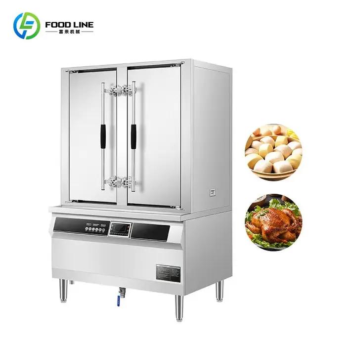 Vente chaude électrique vapeur armoire légumes riz vapeur légumes industriels Siopao riz vapeur