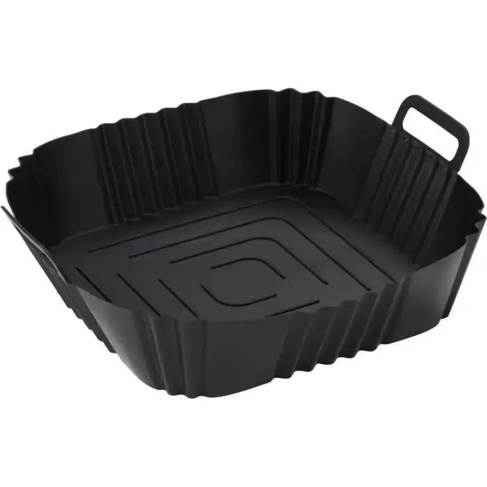 Plaque de cuisson en silicone pour friteuse à air, panier en silicone réutilisable pour pizza et pou