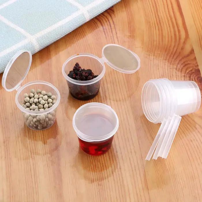 Petite boîte alimentaire en plastique transparent avec légumes, Chutney Chili aiss, Conteneur CE, Va